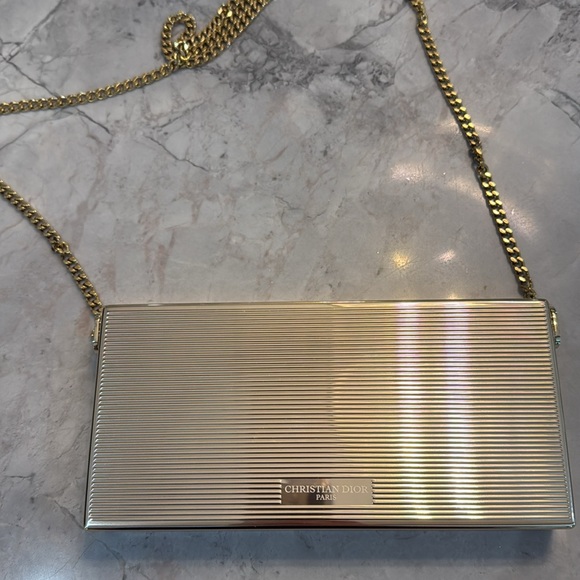 Christian Dior Rouge MINAUDIÈRE Clutch w Chain Limited Edition NEW - Picture 4 of 7